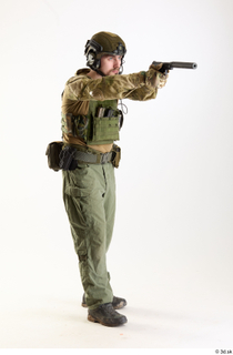 Alex Lee Pose with Pistol shooting standing whole body 0008.jpg